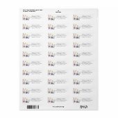 Elegant Lentebloem Bruiloft Retouradres Etiket (Full Sheet)