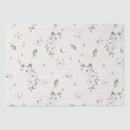 Elegant Lentere Waterverf Bloemmotief Tissuepapier