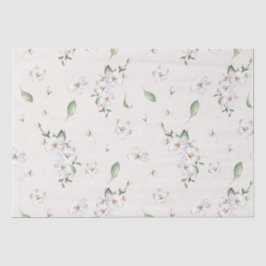 Elegant Lentere Waterverf Bloemmotief Tissuepapier