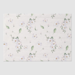 Elegant Lentewaterverf Bloemmotief Tissuepapier