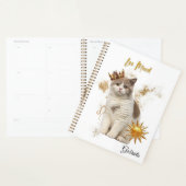 Elegant Leo Zodiac Cat Planner Notebook (Display)