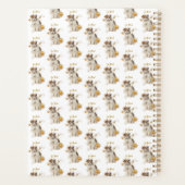 Elegant Leo Zodiac Cat Planner Notebook (Achterkant)