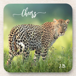Elegant Leopard Big Cat Onderzetter