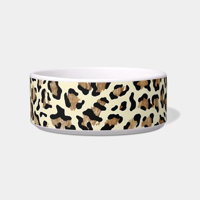 Elegant Leopard Pink Classy Voerbakje (Voorkant)