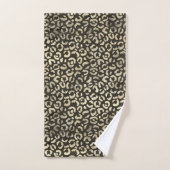 Elegant Leopard Print Bad Handdoek (Handdoek)