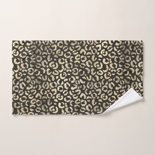 Elegant Leopard Print Bad Handdoek (Handdoek)