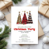 Elegant leopard print Christmas tree holiday card Kaart
