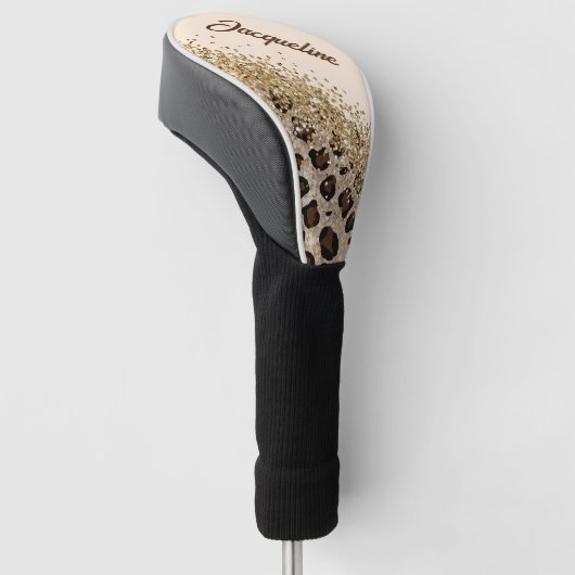 Elegant Leopard Print Golfheadcover (Schuin)