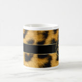 Elegant Leopard Print Monogram script - Mok (Center)