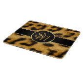 Elegant Leopard Print Monogram - Snijbord Snijplank (Hoek)