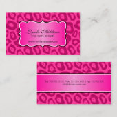 Elegant Leopard Print Visitekaartje (Voorkant / Achterkant)