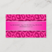 Elegant Leopard Print Visitekaartje (Achterkant)