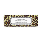 Elegant Leopard retour adres label (Voorkant)
