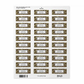 Elegant Leopard retour adres label (Full Sheet)