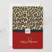 Elegant Leopard Wedding Invitation Kaart (Voorkant)