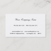 Elegant Leopard Wedding Planner Visitekaartje (Achterkant)