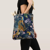 Elegant Leopards jaguars -vogelsoorten Tote Bag (Dichtbij)