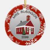 Elegant leraar schoolhoofd schoolhuis Ornament (Voorkant)