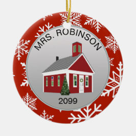 Elegant leraar schoolhoofd schoolhuis Ornament