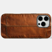 Elegant leren schild voor Case-Mate iPhone case (Achterkant (horizontaal))