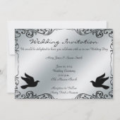 Elegant Lesbian Gay Wedding Invitation Kaart (Achterkant)