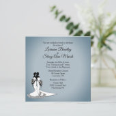 Elegant Lesbian Wedding Uitnodiging (Staand voorkant)