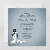 Elegant Lesbian Wedding Uitnodiging (Voorkant)