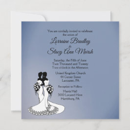 Elegant Lesbian Wedding Uitnodiging