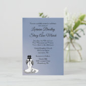 Elegant Lesbian Wedding Uitnodiging (Staand voorkant)