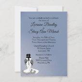 Elegant Lesbian Wedding Uitnodiging (Voorkant)