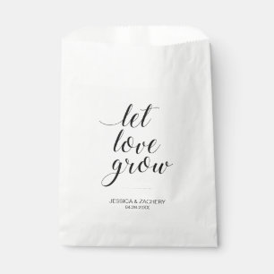 Elegant Let Love Grow Seed Favors Wedding Bedankzakje