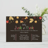 Elegant Let's Jingle & Mingle kerstfeest Kaart (Staand voorkant)