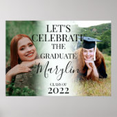 Elegant Let's vieren de Afstuderen 2 foto Poster (Voorkant)