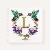 Elegant Letter L Wedding Planner Hummingbird  Notitieboek (Voorkant)