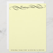 Elegant ~ Letterhead Business Career Job Briefhoofd Ontwerp (Voorkant / Achterkant)
