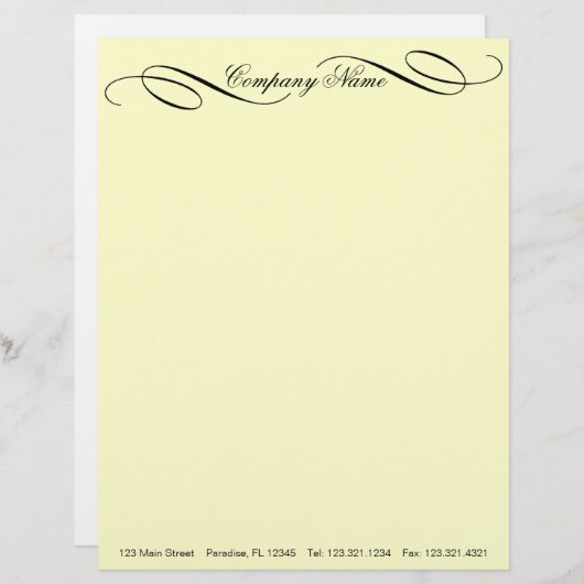 Elegant ~ Letterhead Business Career Job Briefhoofd Ontwerp (Voorkant / Achterkant)