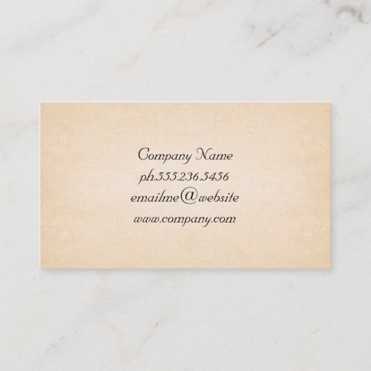 Elegant lettertype | Papierstructuur Visitekaartje (Achterkant)