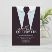 Elegant leuk afscheid van het Stropdas Mannen Kaart (Staand voorkant)