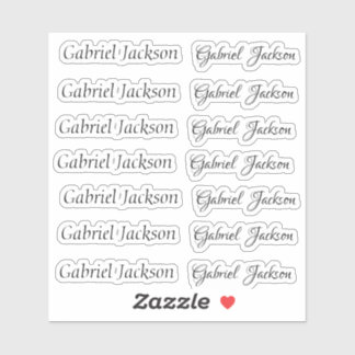 Elegant Leuk Cursief script 2 type personaliseer n Sticker