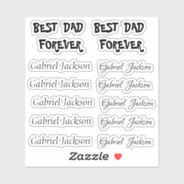 Elegant Leuk Cursief script 3 type personaliseer n Sticker