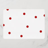 Elegant leuk kerstmis aangepaste foto folie feestdagenkaart (Achterkant)