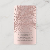 Elegant Leuk Roos Gouden Diamanten Yoga Visitekaartje (Achterkant)