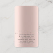 Elegant Leuk Roos Gouden Diamanten Yoga Visitekaartje (Achterkant)