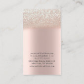 Elegant Leuk Roos Gouden Diamanten Yoga Visitekaartje (Achterkant)