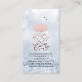 Elegant Leuke Elegant Bokeh Diamonds Lotus Visitekaartje (Achterkant)