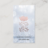 Elegant Leuke Elegant Bokeh Diamonds Lotus Visitekaartje (Voorkant)