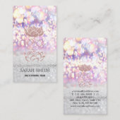 Elegant Leuke Elegant Bokeh Diamonds Lotus Visitekaartje (Voorkant / Achterkant)