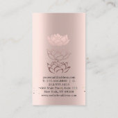 Elegant Leuke Elegant Bokeh Diamonds Lotus Visitekaartje (Achterkant)