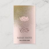 Elegant Leuke Elegant Bokeh Diamonds Lotus Visitekaartje (Voorkant)