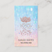 Elegant Leuke Elegant Bokeh Diamonds Lotus Visitekaartje (Voorkant)